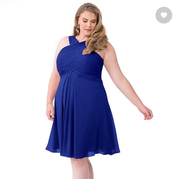 Azazie Dresses & Skirts - Azazie Amani Royal Blue Bridesmaid Dress (size A18)